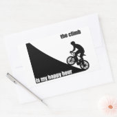 Sticker Rectangulaire La Montée Est Mon Heureuse Heure (Enveloppe)