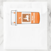 Sticker Rectangulaire La motoneige est ma drogue (Sac)