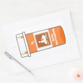 Sticker Rectangulaire La motoneige est ma drogue (Enveloppe)