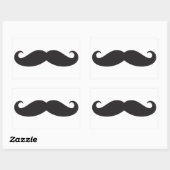 Sticker Rectangulaire La moustache (Feuille)