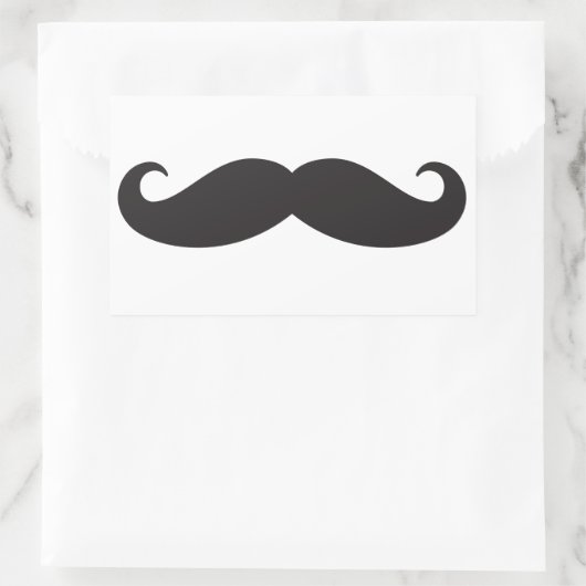 Sticker Rectangulaire La moustache (Sac)