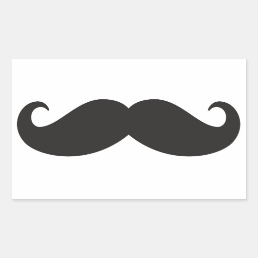 Sticker Rectangulaire La moustache (Devant)
