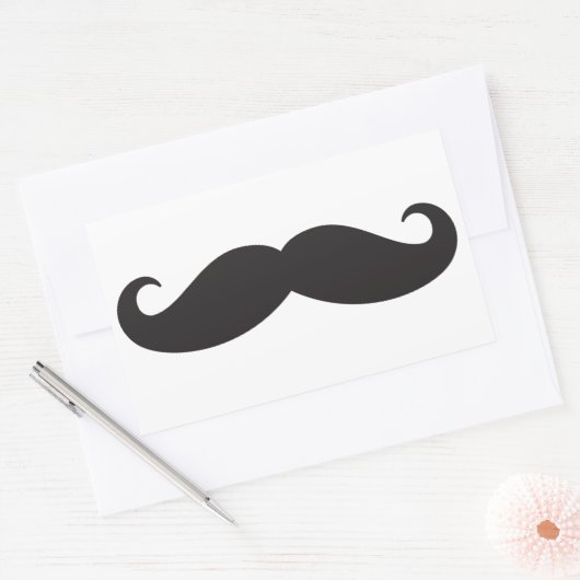 Sticker Rectangulaire La moustache (Enveloppe)