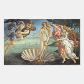 Sticker Rectangulaire La naissance de Vénus par Sandro Botticelli (Devant)