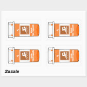 Sticker Rectangulaire La natation est ma drogue (Feuille)