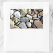 Sticker Rectangulaire La nature bascule le lit de rivière (Sac)