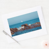 Sticker Rectangulaire La navigation dans l'Atlantique (Enveloppe)