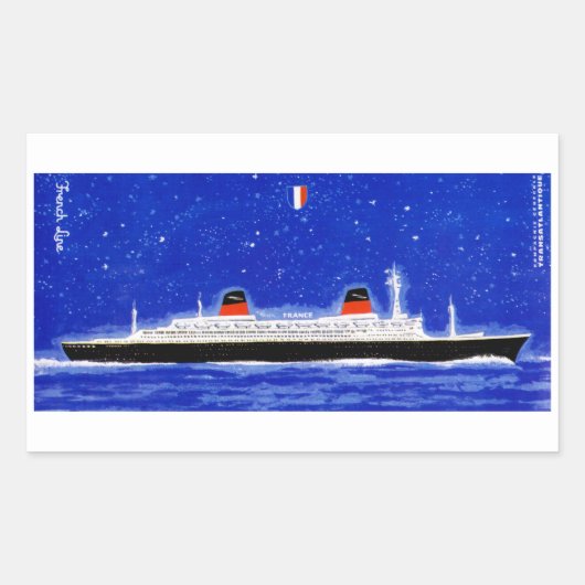 Sticker Rectangulaire La Nouvelle-France (Devant)