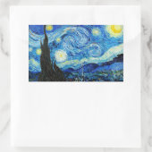 Sticker Rectangulaire La nuit étoilée - Van Gogh (Sac)