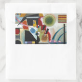 Sticker Rectangulaire La peinture Abstraite de Kandinsky (Sac)