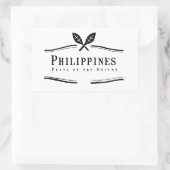 Sticker Rectangulaire La Perle des Philippines de l'Orient (Sac)