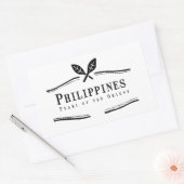 Sticker Rectangulaire La Perle des Philippines de l'Orient (Enveloppe)