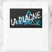 Sticker Rectangulaire La Plagne France Mountains (Sac)