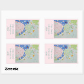 Sticker Rectangulaire La plaque d'immatriculation fille de Dotsie (Feuille)