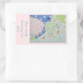 Sticker Rectangulaire La plaque d'immatriculation fille de Dotsie (Sac)