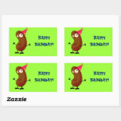 Sticker Rectangulaire La pomme de terre dansante (Feuille)
