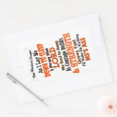 Sticker Rectangulaire La prière du guerrier MS (Enveloppe)