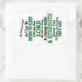 Sticker Rectangulaire La prière du guerrier TBI (Sac)