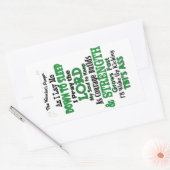 Sticker Rectangulaire La prière du guerrier TBI (Enveloppe)