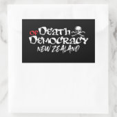 Sticker Rectangulaire La résistance devient devoir NZ Politique (Sac)