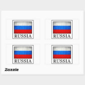 Sticker Rectangulaire La Russie (Feuille)