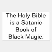 Sticker Rectangulaire La Sainte Bible est Black Magic Hankamer Artjunkha (Devant)