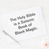 Sticker Rectangulaire La Sainte Bible est Black Magic Hankamer Artjunkha (Enveloppe)