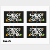 STICKER RECTANGULAIRE LA SCIENCE EST IMPORTANTE (Feuille)