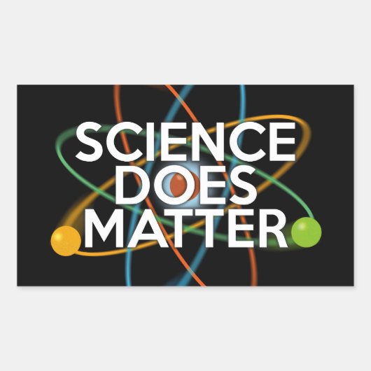 STICKER RECTANGULAIRE LA SCIENCE EST IMPORTANTE (Devant)
