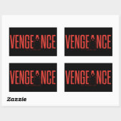 Sticker Rectangulaire La silhouette Batman Vengeance (Feuille)