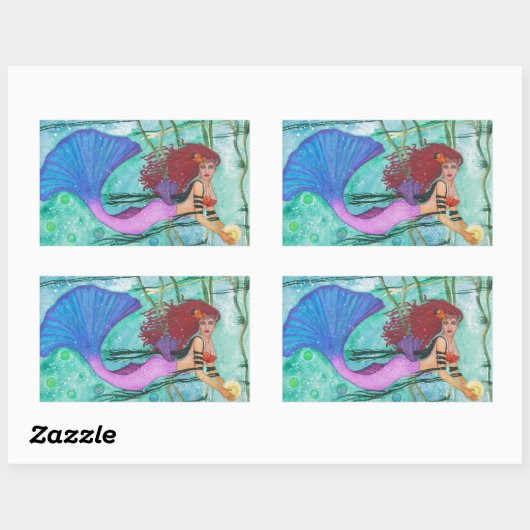 Sticker Rectangulaire La Sphère Mer (Feuille)