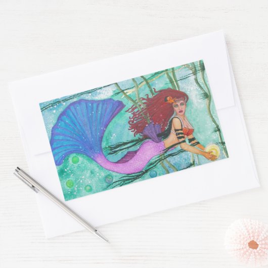 Sticker Rectangulaire La Sphère Mer (Enveloppe)