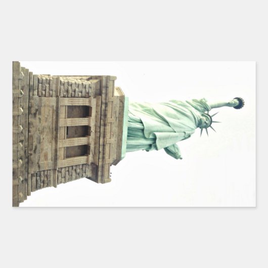 Sticker Rectangulaire La Statue de la Liberté (Devant)