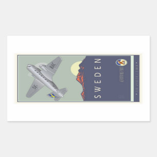 Sticker Rectangulaire La Suède