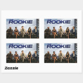 Sticker Rectangulaire la télévision rookie (Feuille)