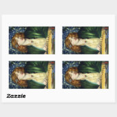 Sticker Rectangulaire La tour bleue (par Dante Gabriel Rossetti) (Feuille)