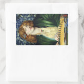 Sticker Rectangulaire La tour bleue (par Dante Gabriel Rossetti) (Sac)