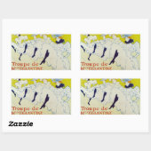 Sticker Rectangulaire La Troupe de Mlle Eglantine par Toulouse Lautrec (Feuille)