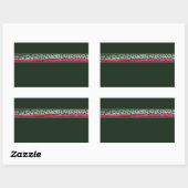 Sticker Rectangulaire La truite arc-en-ciel (Feuille)