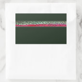 Sticker Rectangulaire La truite arc-en-ciel (Sac)