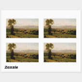 Sticker Rectangulaire La vallée de Lackawanna (Feuille)