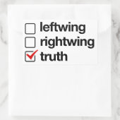 Sticker Rectangulaire La vérité est l'outil de réponse (Sac)