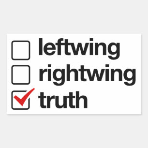 Sticker Rectangulaire La vérité est l'outil de réponse