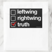 Sticker Rectangulaire La vérité est l'outil de réponse (Sac)