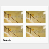 Sticker Rectangulaire La vie est comme un escalier Citation Inspirationn (Feuille)