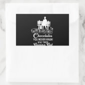 Sticker Rectangulaire La vie est comme une boîte de chocolat (Sac)