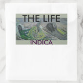 STICKER RECTANGULAIRE LA VIE INDICA (Sac)