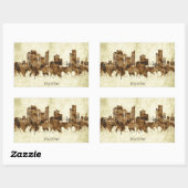 Sticker Rectangulaire La ville de Toledo Ohio (Feuille)