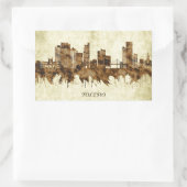 Sticker Rectangulaire La ville de Toledo Ohio (Sac)