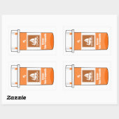 Sticker Rectangulaire La voile est ma drogue (Feuille)